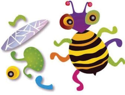 Dowling Magnets Activities, Build A Bug Magnet Set