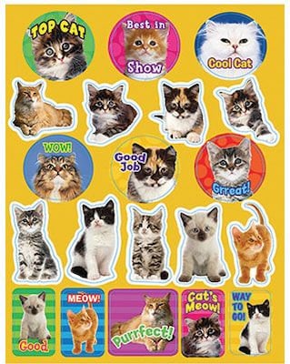 Eureka® Stickers, Cats Motivational (EU-655202)
