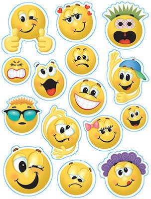 Eureka® Window Cling, Emoticons (EU-836033)