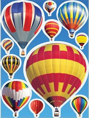 Eureka® Window Cling, Hot Air Balloons