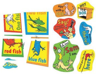 Dr. Seuss Fish Fox and Sam Two-Sided Deco Kit