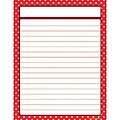 Teacher Created Resources Chart, Red Polka Dots Lined Chart