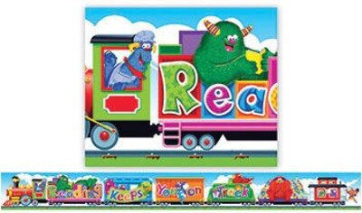Trend Quotable Expressions Banners, Furry Friends Reading Train