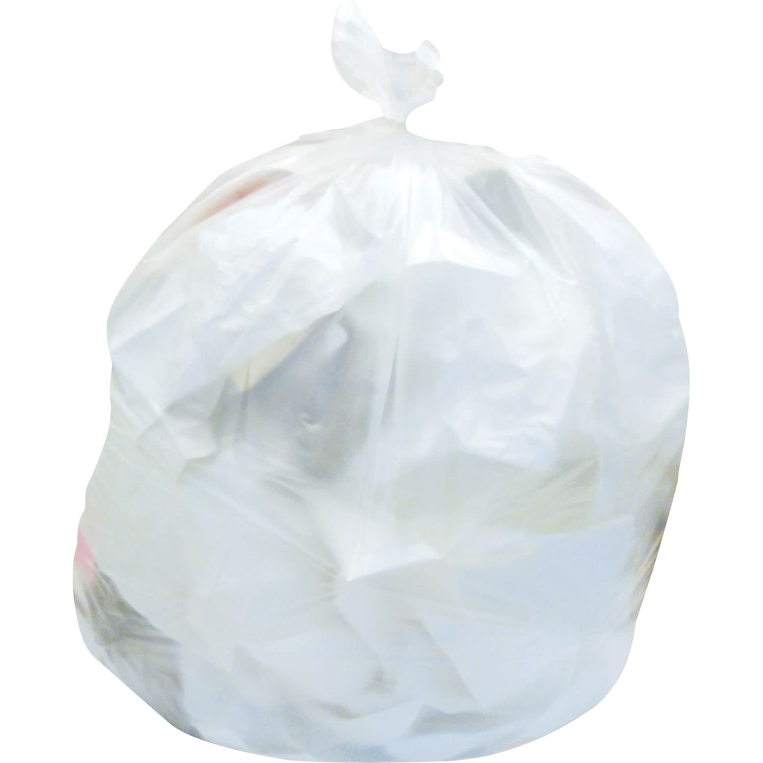 Heritage 20-30 Gallon Trash Bag, 30 x36, Low Density, 0.5 Mil, Clear, 250/Carton (H6036MC)