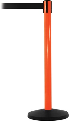SafetyMaster 450 Orange Retractable Belt Barrier with 8.5 Black Belt