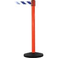 SafetyMaster 450 Orange Retractable Belt Barrier with 8.5 Blue/White Belt