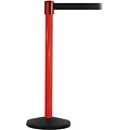 SafetyMaster 450 Red Retractable Belt Barrier with 8.5 Black Belt