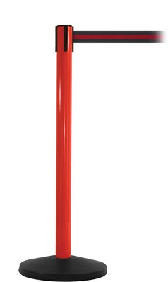 SafetyMaster 450 Red Retractable Belt Barrier with 8.5 Black/Red Belt