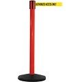 SafetyMaster 450 Red Retractable Belt Barrier with 8.5 Yellow/Black AUTHORIZED Belt