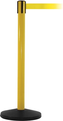 SafetyMaster 450 Yellow Retractable Belt Barrier with 8.5' Yellow Belt