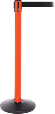 SafetyPro 250 Orange Retractable Belt Barrier with 11 Black Belt