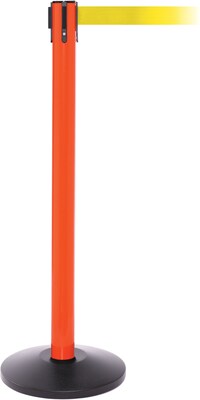 SafetyPro 250 Orange Retractable Belt Barrier with 11 Yellow Belt
