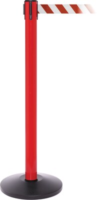 SafetyPro 250 Red Retractable Belt Barrier with 11 Red/White Belt