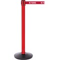 SafetyPro 250 Red Retractable Belt Barrier with 11 Red/White NO PARKING Belt