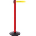 SafetyPro 250 Red Retractable Belt Barrier with 11 Yellow Belt