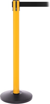 SafetyPro 250 Yellow Retractable Belt Barrier with 11 Black Belt
