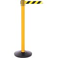 SafetyPro 250 Yellow Retractable Belt Barrier with 11 Black/Yellow Belt