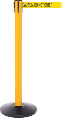 SafetyPro 250 Yellow Retractable Belt Barrier with 11 Yellow/Black DO NOT ENTER Belt