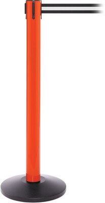 SafetyPro 300 Orange Retractable Belt Barrier with 16 Black/White Belt