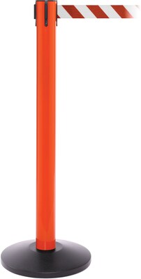 SafetyPro 300 Orange Retractable Belt Barrier with 16 Red/White Belt