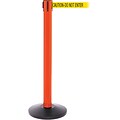 SafetyPro 300 Orange Retractable Belt Barrier with 16 Yellow/Black DO NOT ENTER Belt