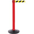 SafetyPro 300 Red Retractable Belt Barrier with 16 Black/Yellow Belt