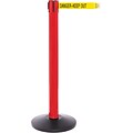 SafetyPro 300 Red Retractable Belt Barrier with 16 Yellow/Black DANGER Belt