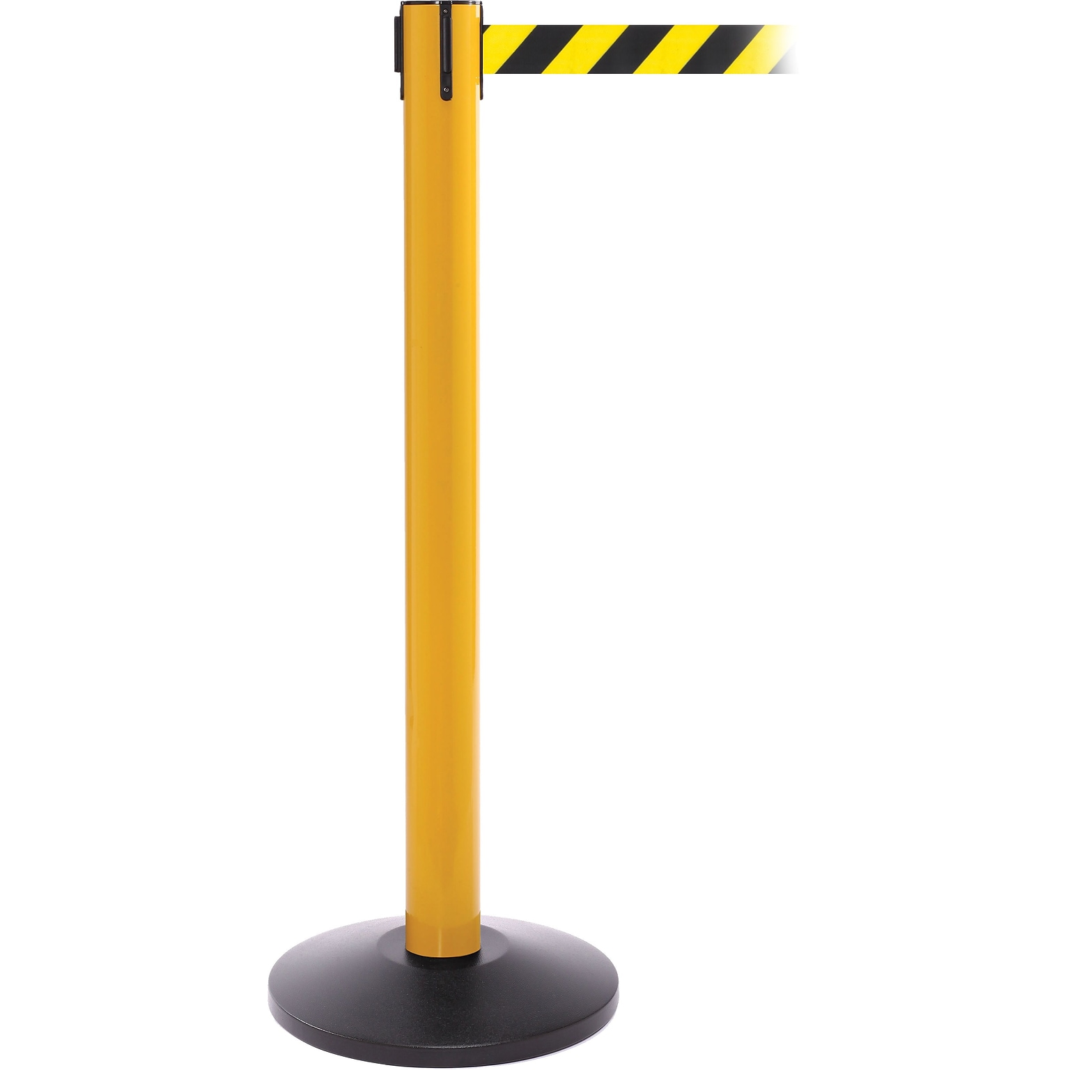 SafetyPro 300 Yellow Retractable Belt Barrier with 16 Black/Yellow Belt