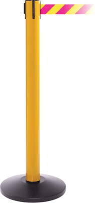 SafetyPro 300 Yellow Retractable Belt Barrier with 16 Yellow/Magenta Belt