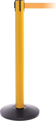 SafetyPro 300 Yellow Retractable Belt Barrier with 16 Orange Belt