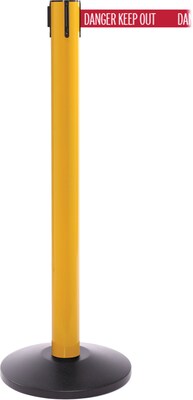 SafetyPro 300 Yellow Retractable Belt Barrier with 16 Red/White DANGER Belt