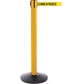 SafetyPro 300 Yellow Retractable Belt Barrier with 16 Yellow/Black CLEAN Belt