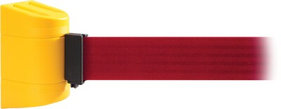 WallPro 300 Yellow Wall Mount Belt Barrier with 13 Red Belt
