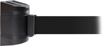 WallPro 450 Black Wall  Belt Barrier with 30' Black Belt
