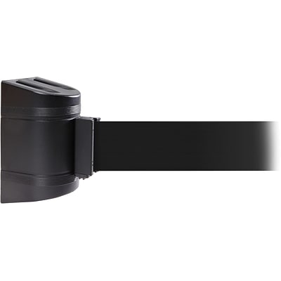 WallPro 450 Black Wall  Belt Barrier with 30' Black Belt