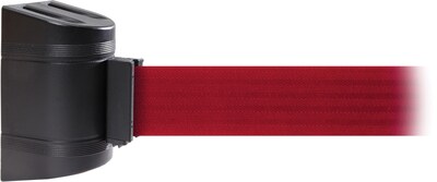 WallPro 450 Black Wall Mount Belt Barrier with 15 Red Belt