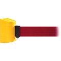 WallPro 450 Yellow Wall Mount Belt Barrier with 15 Red Belt