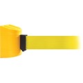 WallPro 450 Yellow Wall Mount Belt Barrier with 20 Yellow Belt