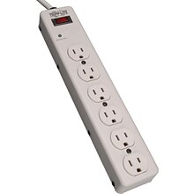 Tripp Lite Protect it!® 6-Outlet 1340 Joule Surge Suppressor With 6 Cord, 1.4 lbs.