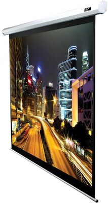 Elite Screens™ Spectrum Series 84 Electric Wall and Ceiling Projector Screen; 16:9; White/Black