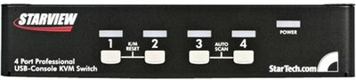 Startech Starview™ SV431DUSB USB Console KVM Switch With OSD; 4 Ports