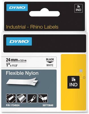 Dymo® Flexible Nylon Label Tape; 0.94(W) x 11.50(L)