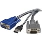 Startech Ultra-Thin USB VGA 2-in-1 KVM Cable; 6'(L)