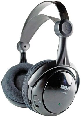 RCA WHP141B Wireless Headphone, Black