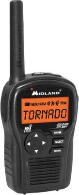 Midland Radio® HH54VP Black Portable Weather and Alert Radio