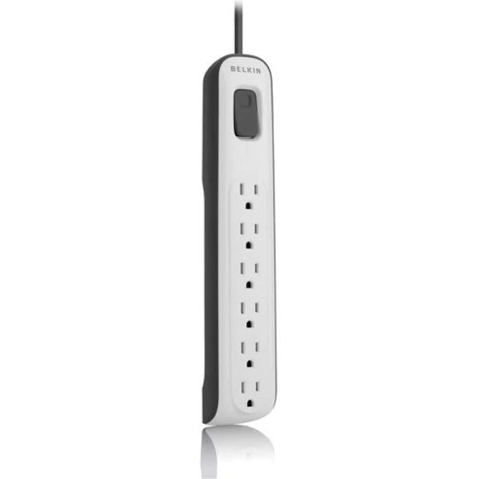 Belkin® Essentials BV106000-04 6-Outlets 630 Joule Surge Protector With 4 Cord