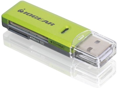 Iogear® GFR204SD SD/Micro SD/MMC Card Reader/Writer