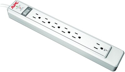 APC® Essential SurgeArrest 6-Outlet 1080 Joule Surge Suppressor With 4 Cord
