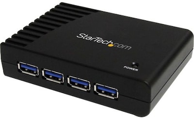 Startech ST4300USB3 Black Super Speed USB 3.0 Hub; 4 Ports