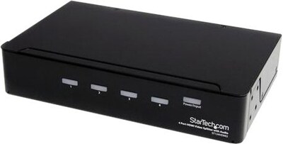 Startech ST124 High Speed HDMI Video Splitter With Audio; 4 Ports